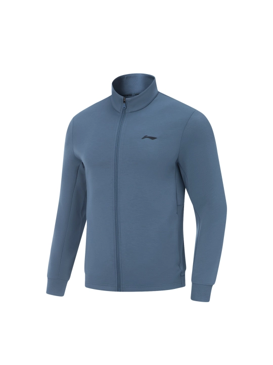 Erkaklar uchun sport kurtkasi Li-Ning Fitness AWDV935, fermuarli, stoyka yoqali - 