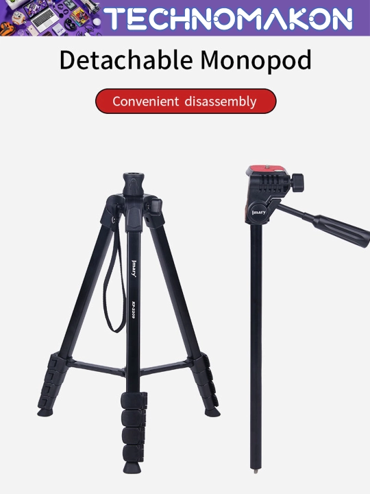 Штатив Jmary KP-2209 с держателем для телефона и фотоаппарата, напольный, 46 - 174 см,