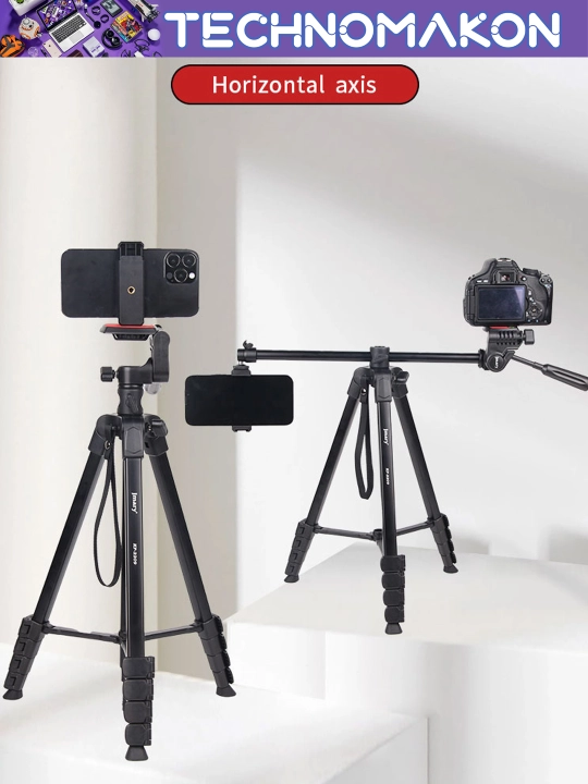 Штатив Jmary KP-2209 с держателем для телефона и фотоаппарата, напольный, 46 - 174 см,