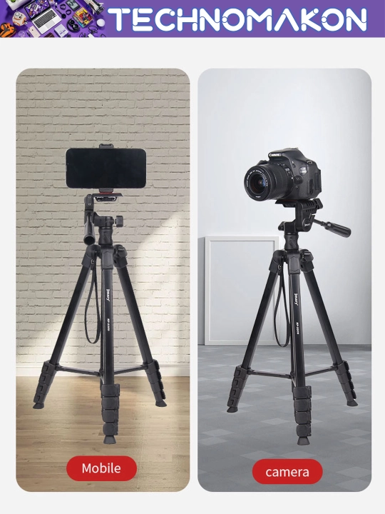 Штатив Jmary KP-2209 с держателем для телефона и фотоаппарата, напольный, 46 - 174 см,