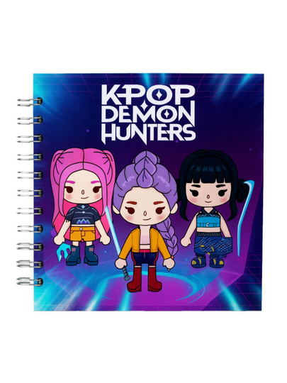 KPop Demon Hunters uslubidagi yopishqoq o‘yin albomi, shayton ovchisi keypopi - 