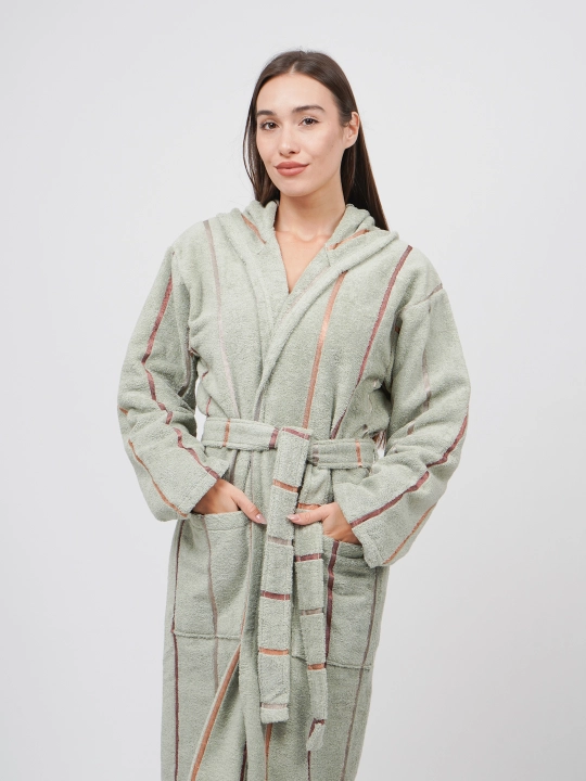 Халат для бани- для женщин и мужчин, 100% хлопок XL, 2XL, 3XL