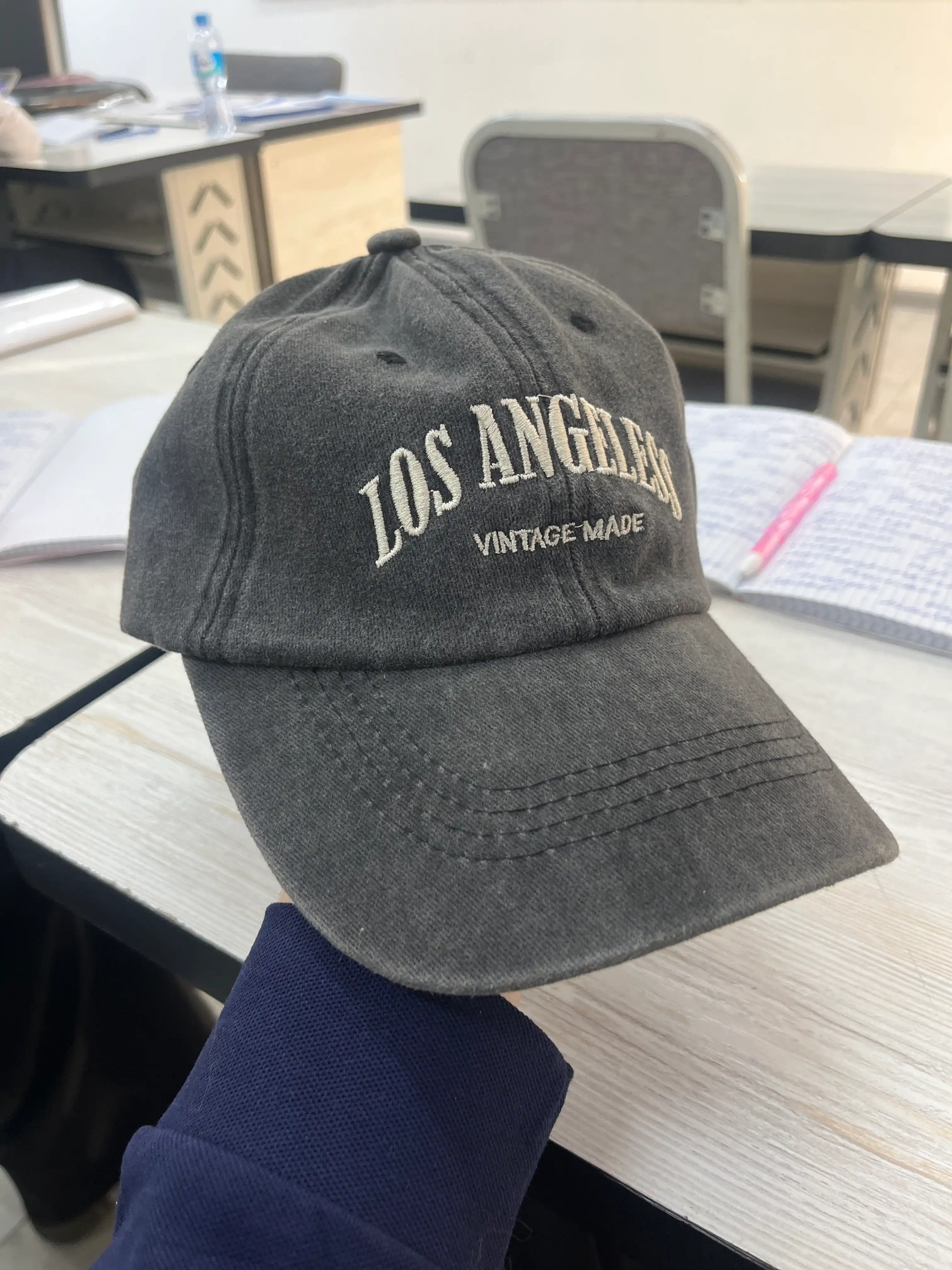 Бейсболка кепка Los Angeles унисекс, винтажная, 100% хлопок, размер 54-60 см
