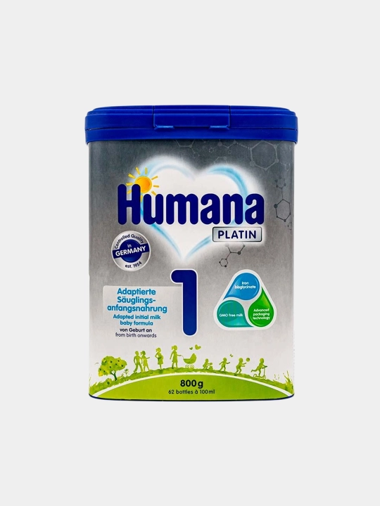 Humana Platinum 1 bolalar sutli aralashmasi, tug‘ilganidan boshlab, 800 g - 