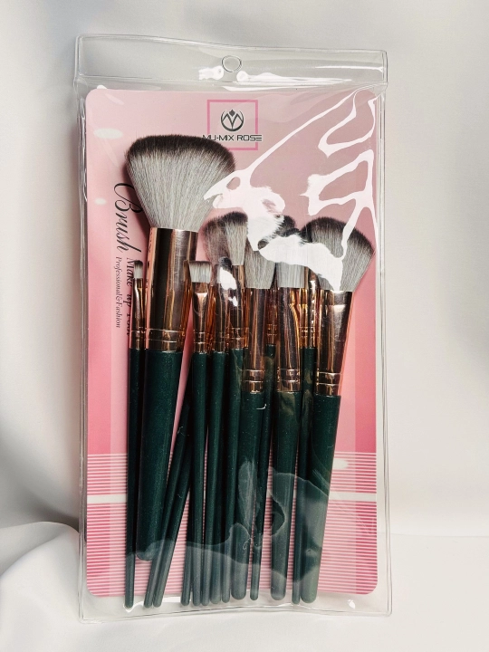 MU-MIX ROSE, universal makiyaj uchun cho‘tkalar jamlanmasi, 8 dona
