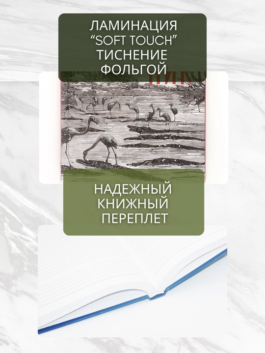 Ежедневник А5 “Soft Touch Foil”, 128 л., ламинация Soft Touch, печать по фольге