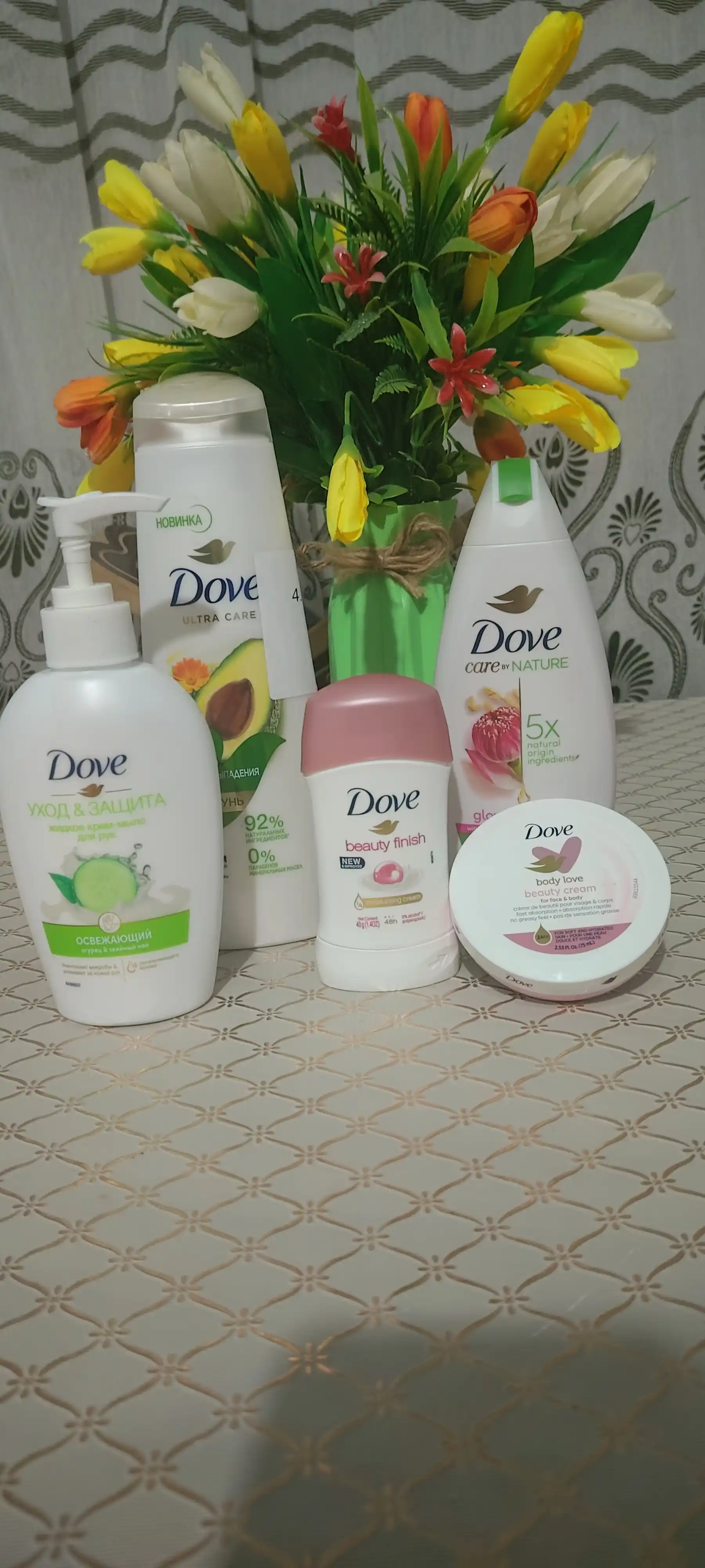 Dove suyuq krem sovuni, bodring va yashil choy aromati bilan, 250 ml