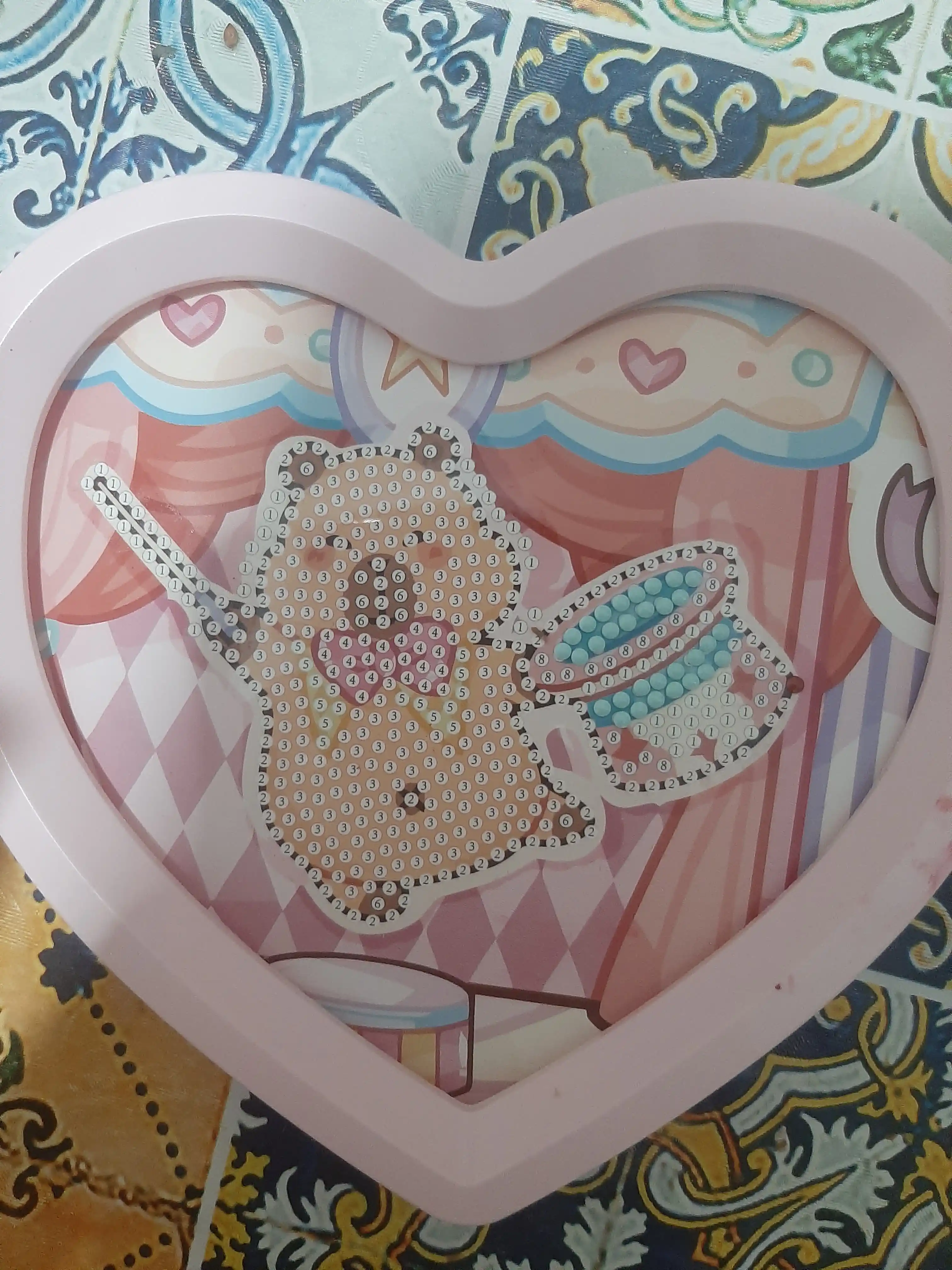 Olmosli mozaika Kuromi Sanrio bolalar uchun san'at to'plami