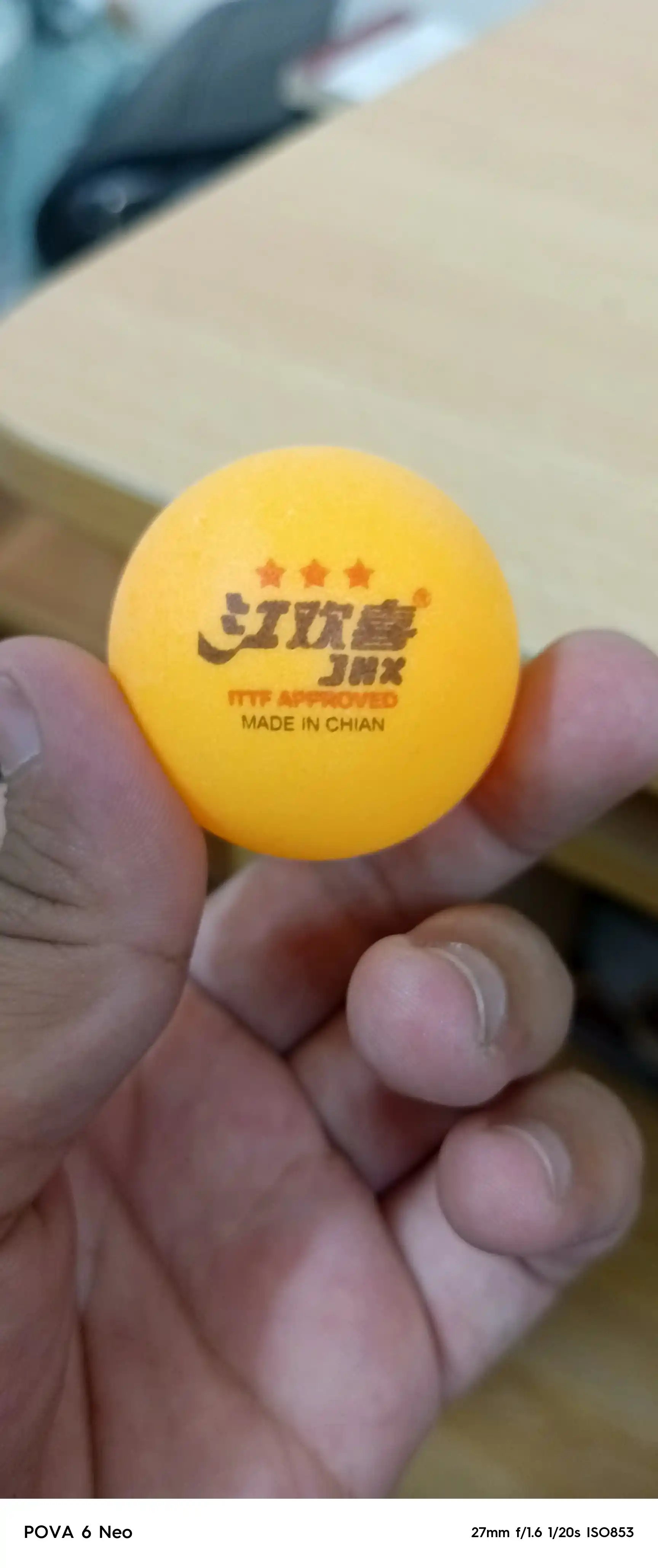 Мячи для настольного тенниса JHX, три звезды, 4 штуки