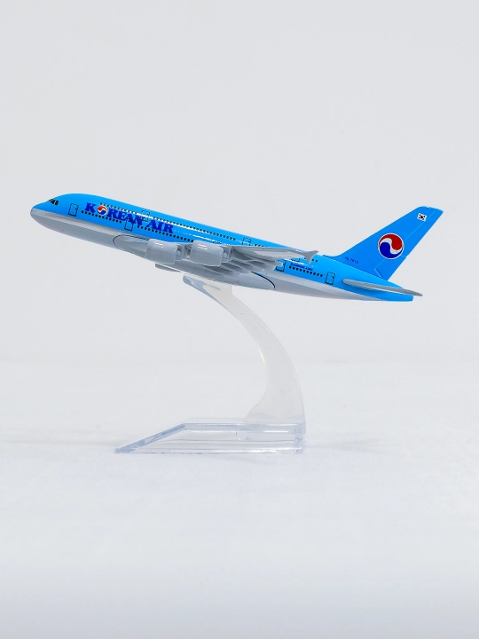 Модель самолёта Airbus A380, авиакомпания Korean Air, 14 см, Металл+пластик