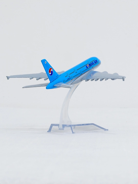 Модель самолёта Airbus A380, авиакомпания Korean Air, 14 см, Металл+пластик