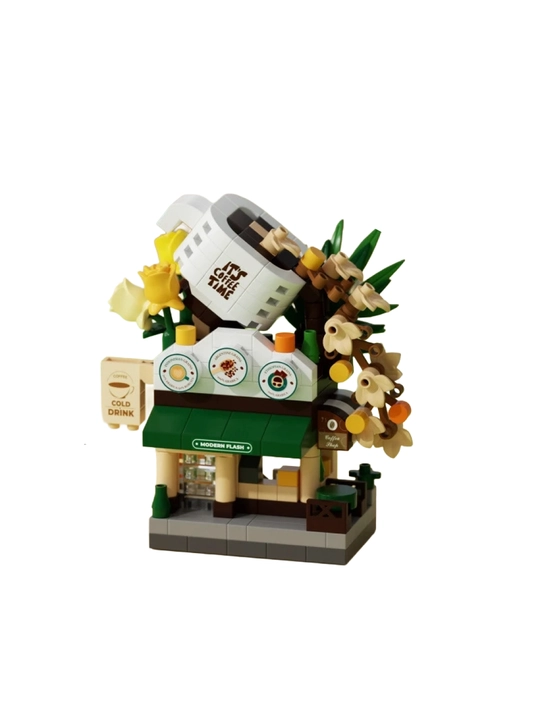 «Dream City Series» konstruktori, 22 xil model, 120–250 detal, mini-do‘kon va kafe - 