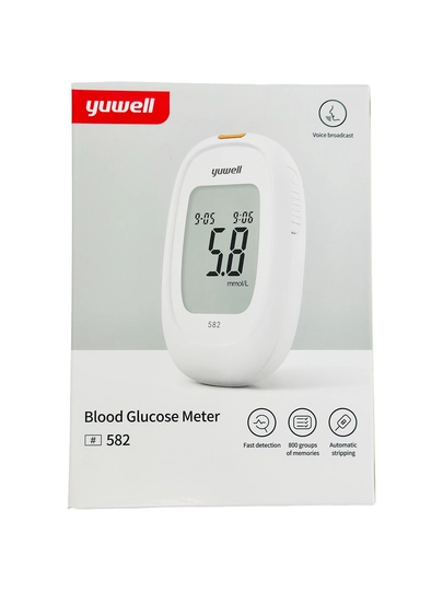 Глюкометр Yuwell модель 582 для измерения уровня глюкозы в крови — MPHARM-ГЛЮКОМЕТРYUWELLМОДЕЛЬ582