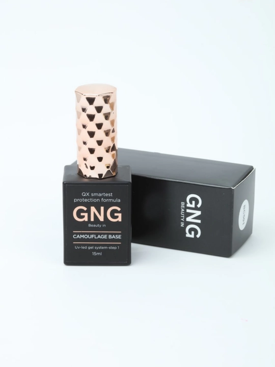 Manikyur va pedikyur uchun niqoblovchi tirnoqlar uchun rangli asos GNG, 15 ml