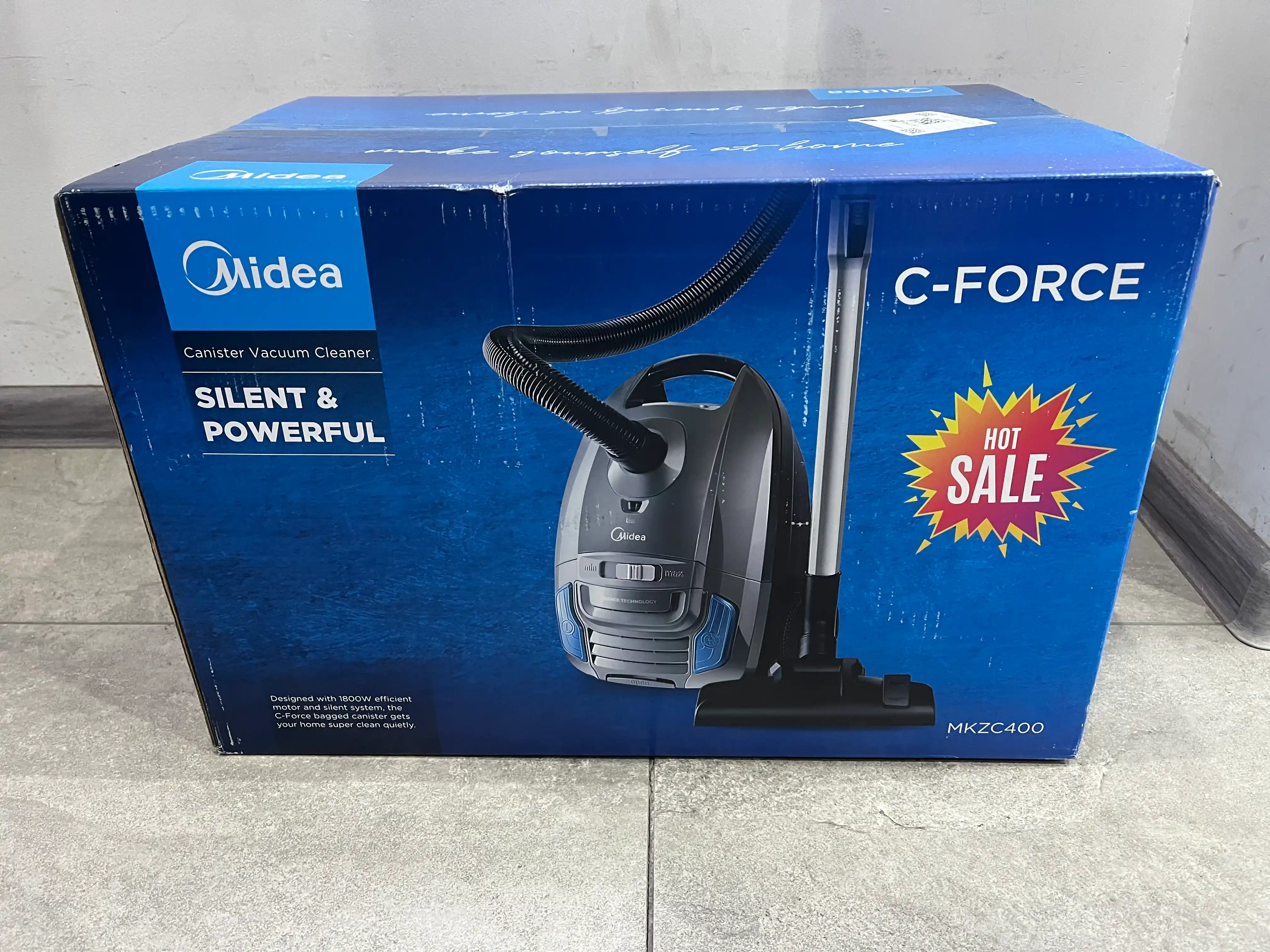 Midea changyutgichi – 1800-2000 Vt quvvat, 360 Vt so‘rish kuchi, HEPA filtri, uy uchun