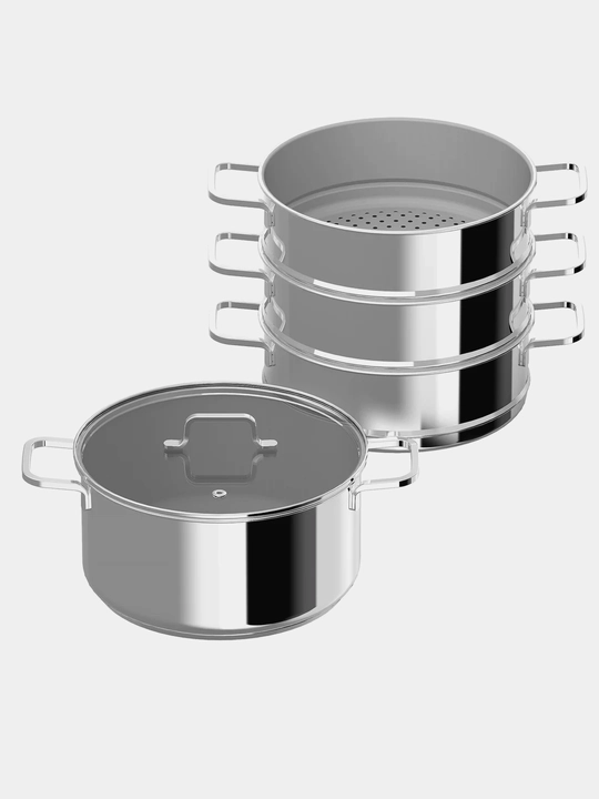 BergHOFF Helix DiNA Bugʻda Pishirgich 5 dasturli, zanglamaydigan poʻlat, metal