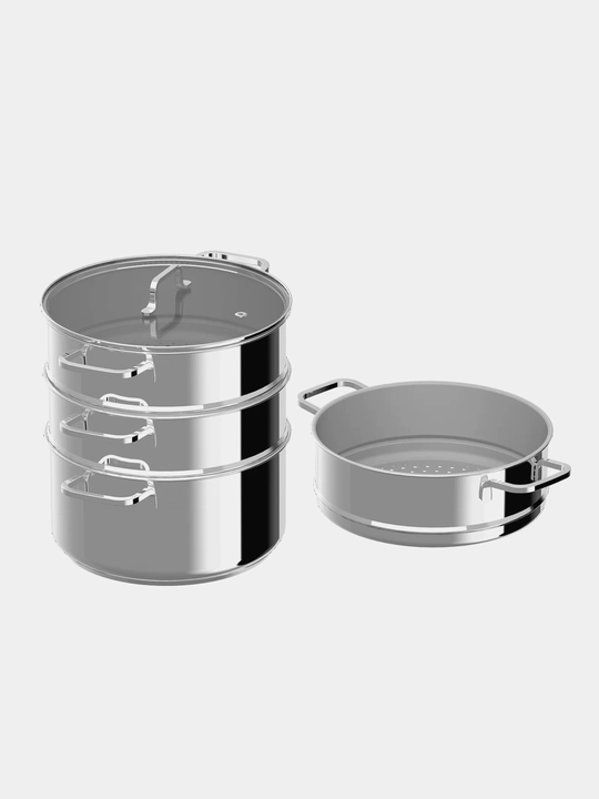 BergHOFF Helix DiNA Bugʻda Pishirgich 5 dasturli, zanglamaydigan poʻlat, metal