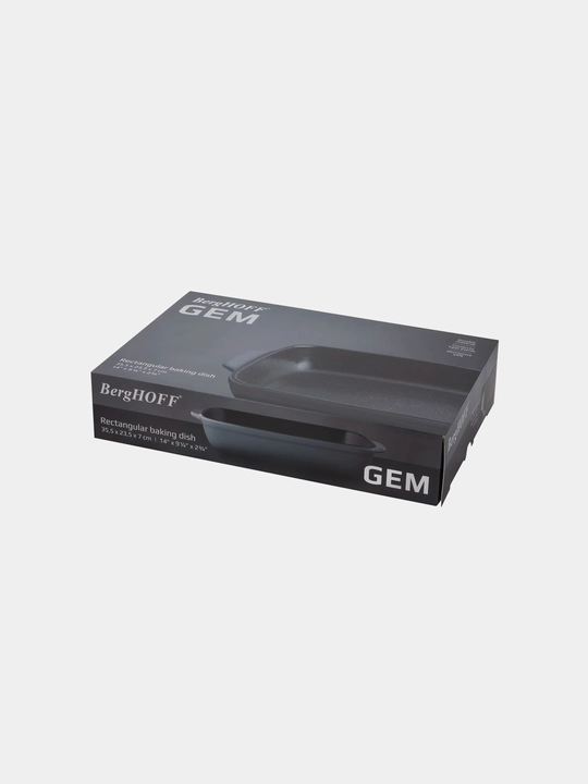 BergHOFF Форма для запекания Gem, прямоугольная, керамика, серый 1697007