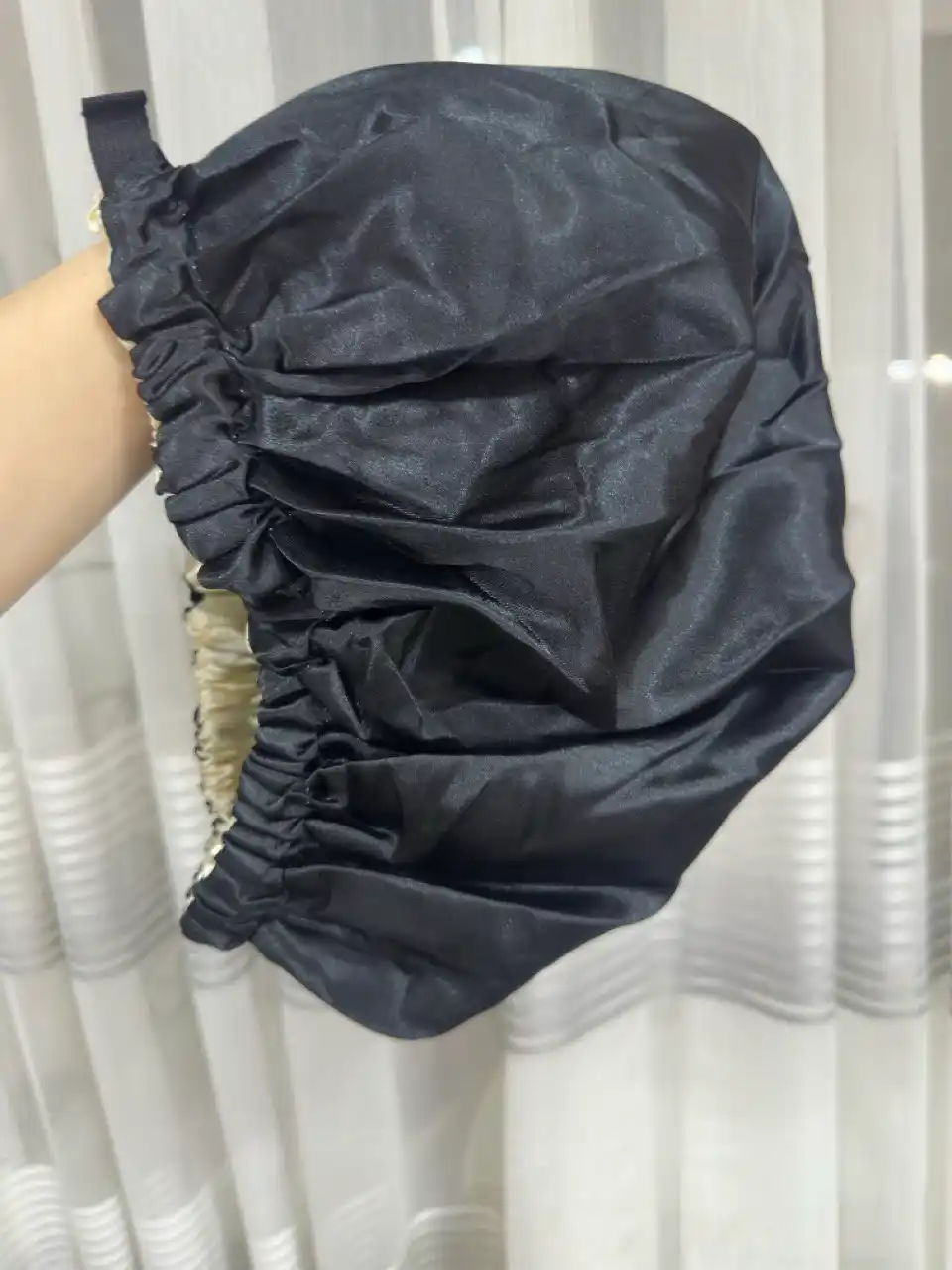 Шапочка для сна шелковая, шапка для сна атласная, маска-повязка универсальная двусторонняя