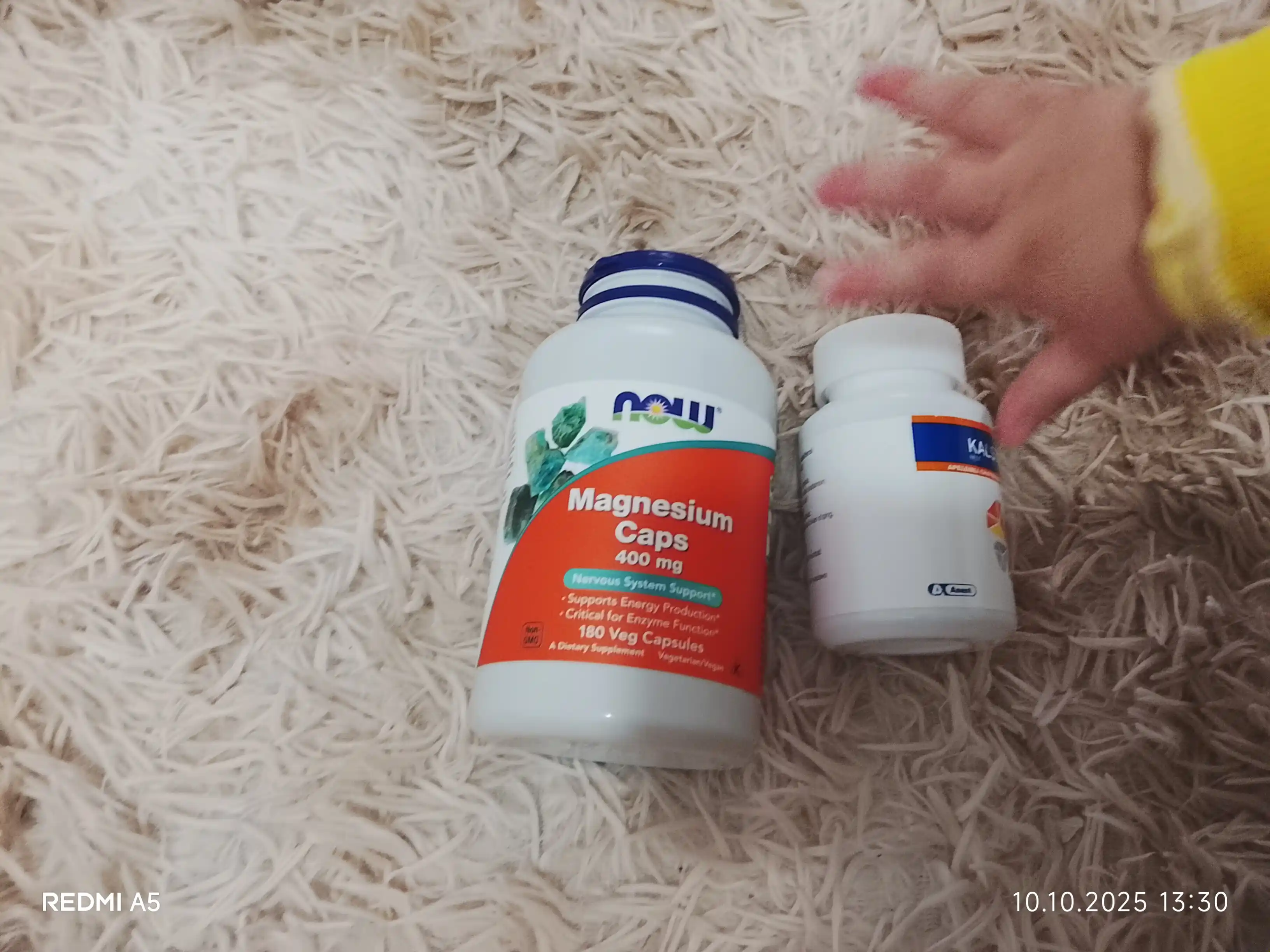 NOW Foods Magniy mushaklar va asab tizimini qo'llab quvvatlash uchun 400 mg, 180 kapsula