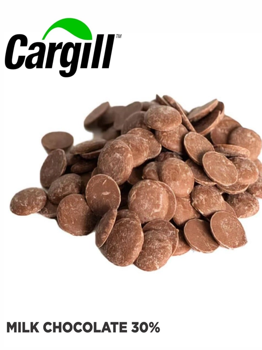 Sutli shokolad 30% Cargill — desert va glazur uchun belgiyalik shokolad