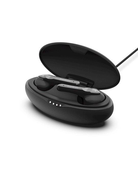 Simsiz quloqchinlar TWS Belkin Soundform Move True Wireless, Bluetooth 5.0, soat 19 gacha