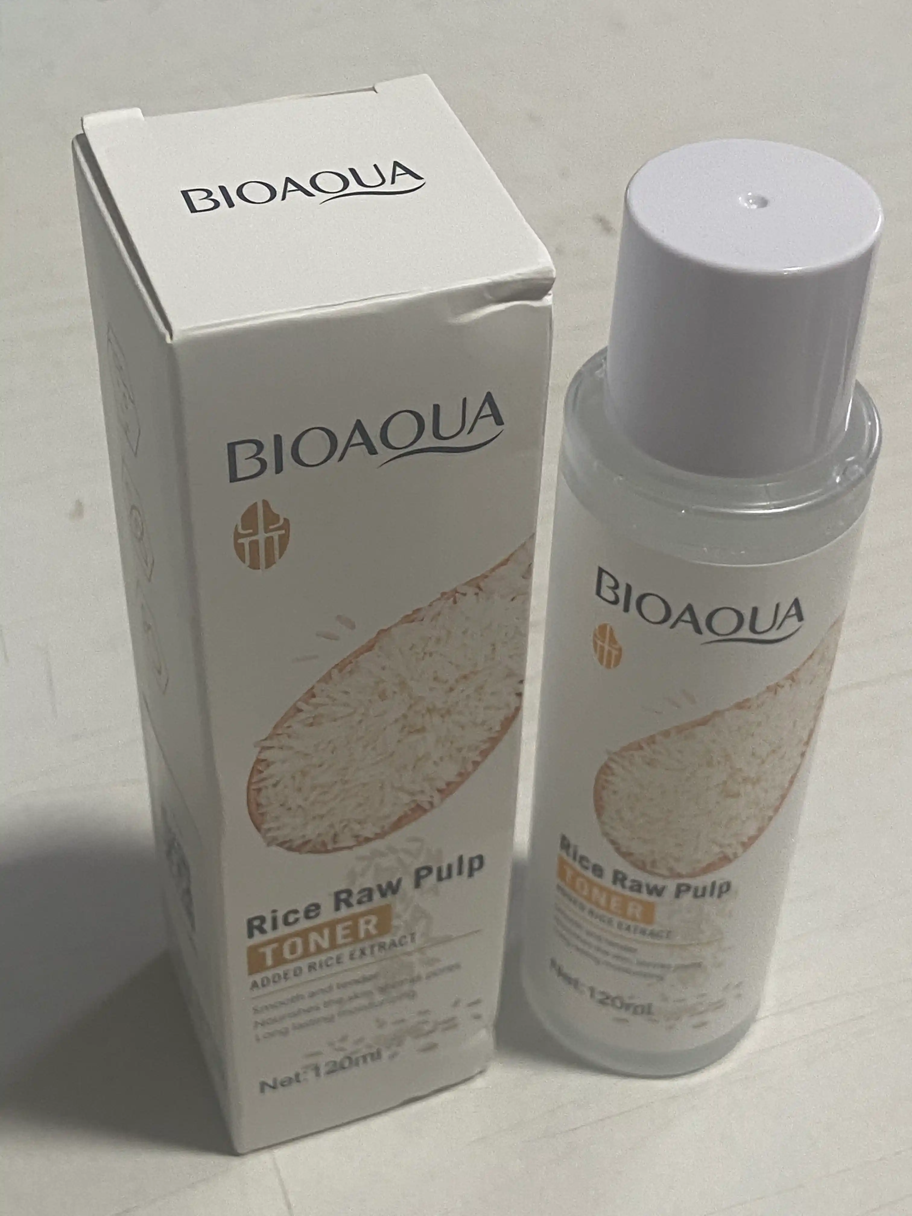 Увлажняющий тонер для лица Bioaqua Rice RAW Pulp, с экстрактом белого риса, 120 мл
