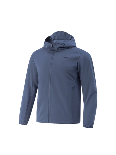 Мужская ветровка с капюшоном Li-Ning AFDV675 — легкая, водоотталкивающая, Quick-Drying