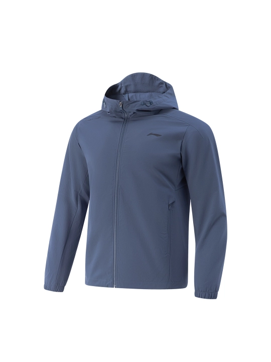 Мужская ветровка с капюшоном Li-Ning AFDV675 — легкая, водоотталкивающая, Quick-Drying