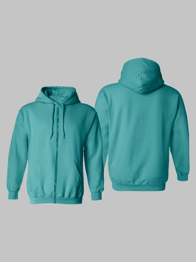 Зип-худи, оверсайз, унисекс — EXLSHOP-ЗИПХУДИ-МЕНТОЛ-M