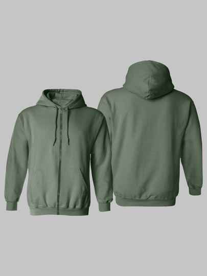 Зип-худи, оверсайз, унисекс — EXLSHOP-ЗИПХУДИ-ЗЕЛХАКИ-M