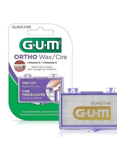 GUM Ортодонтический воск для брекетов, 35 шт в упаковке - 