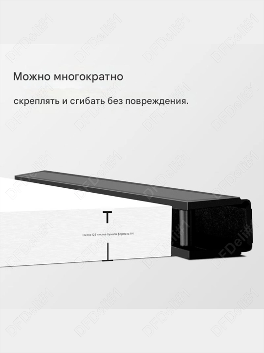 Bog'lovchi shinalar 12.5 mm 100 dona (qora) Deli, 3828-bk