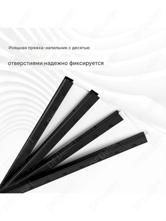 Bog'lovchi shinalar 12.5 mm 100 dona (qora) Deli, 3828-bk