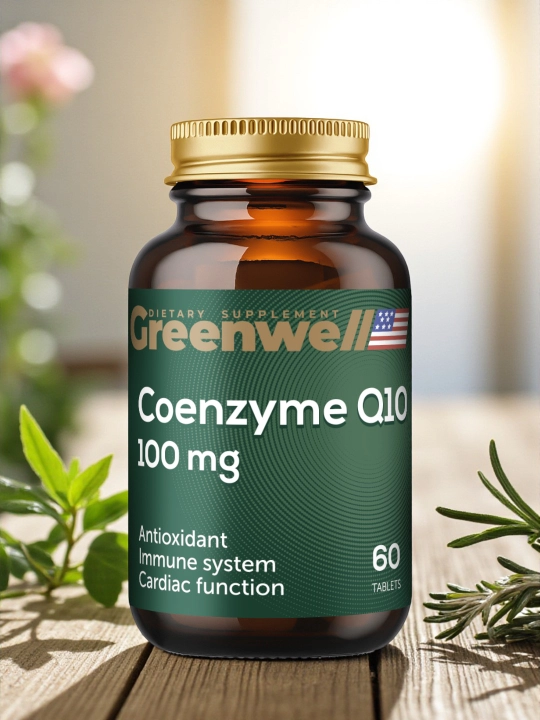 Greenwell Coenzyme Q10 100 мг, БАД для увеличение энергии и выносливости, 60 таб