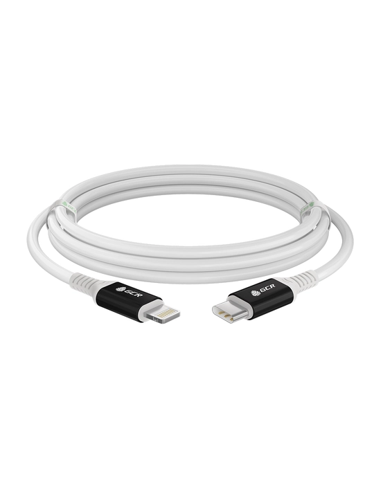 Кабель для iPhone 14 13 12 11 X 8 быстрая зарядка Type C Lightning GCR, силикон 18W - 
