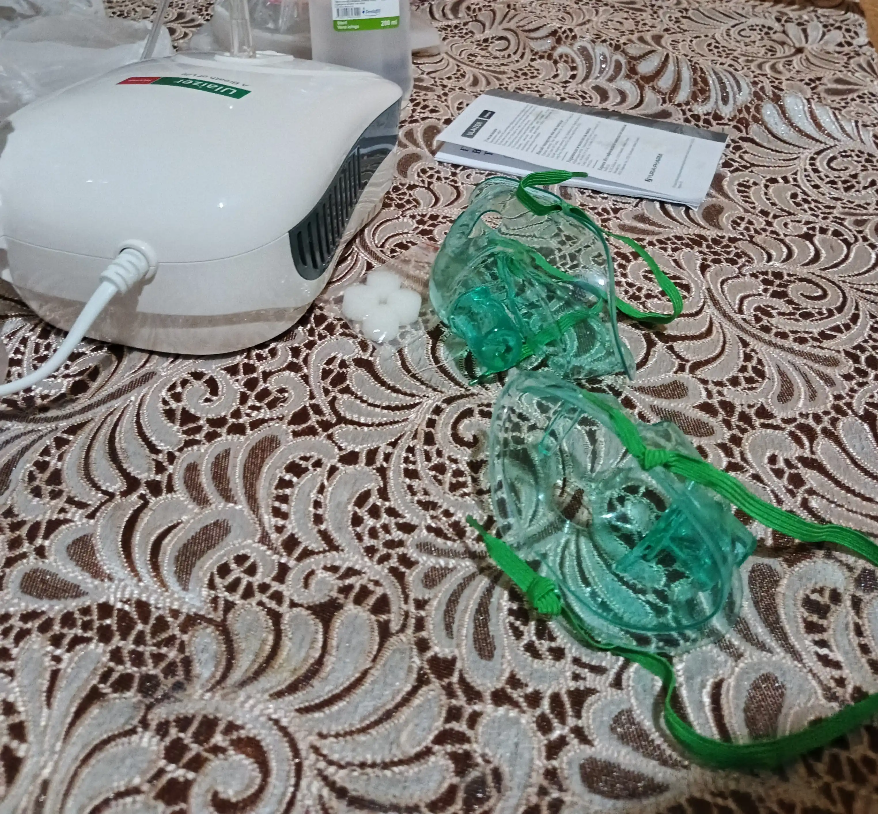 Ingalyator, nebulizer, kompressorli, Ulaizer home, bolalar va kattalar uchun, shovqinsiz