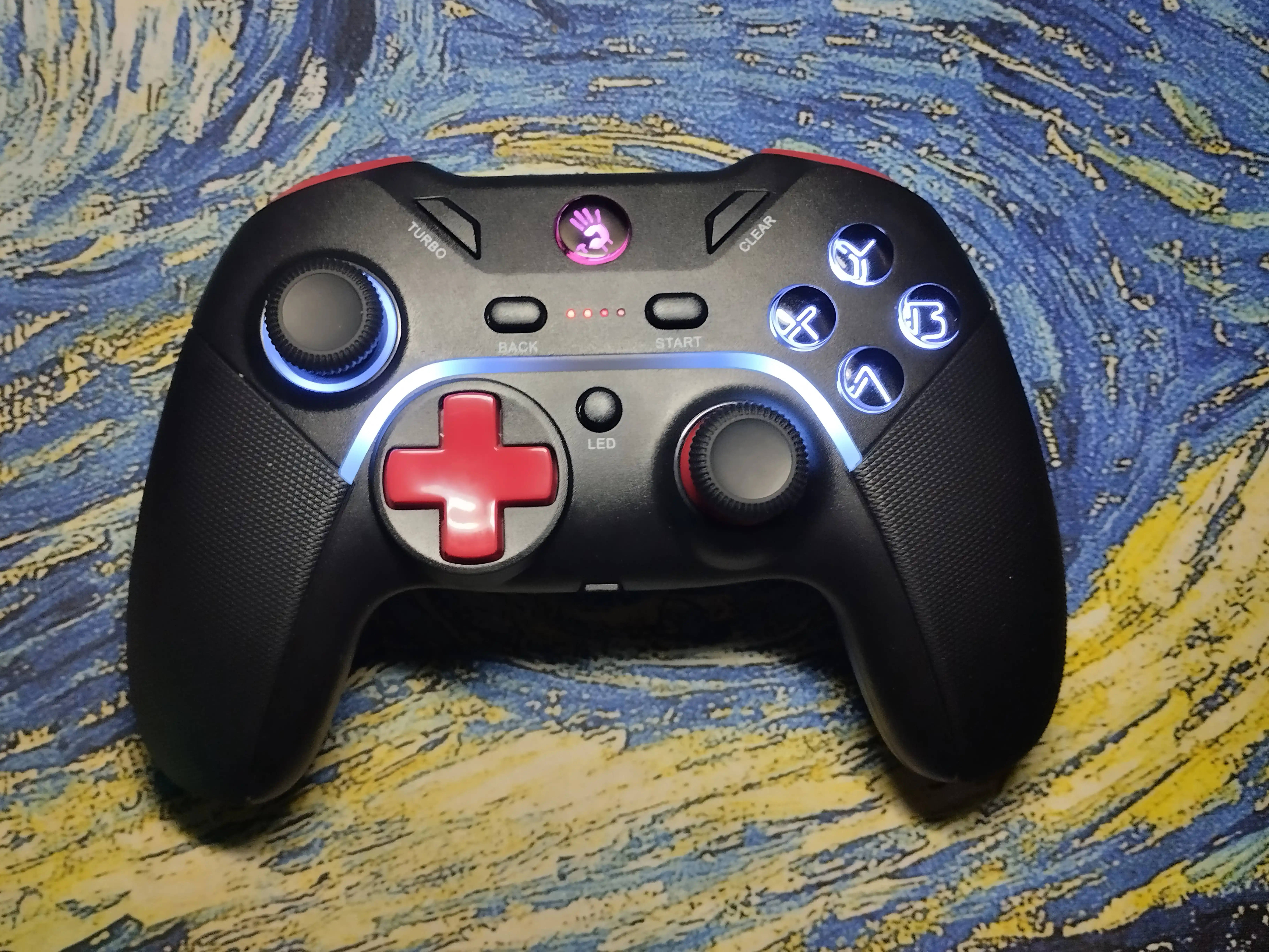 Simsiz geympad A4TECH Bloody GPW70 Sports, qora Joystik