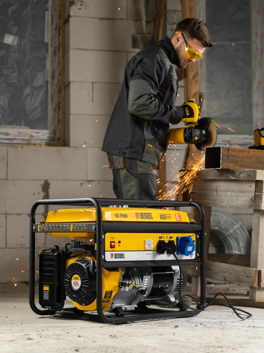 Generator DENZEL GE-7900, benzin, 6,5 kVt, 230 V, qo'lda ishga tushirish, 94638