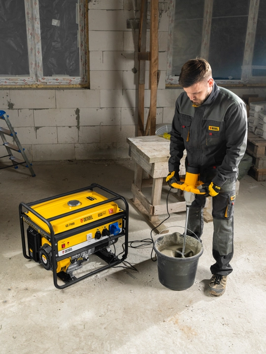 Generator DENZEL GE-7900, benzin, 6,5 kVt, 230 V, qo'lda ishga tushirish, 94638