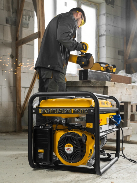 Generator DENZEL GE-8900, benzinli, 8,5 kVt, 230 V, qo‘lda ishga tushirish, 94639
