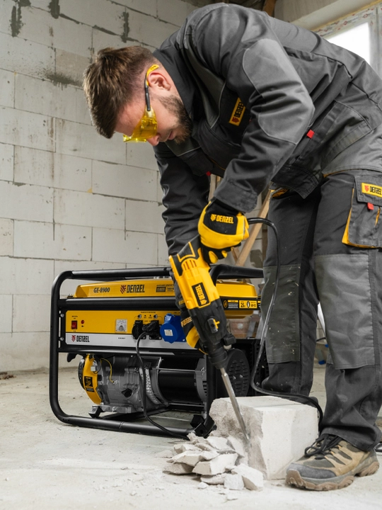 Generator DENZEL GE-8900, benzinli, 8,5 kVt, 230 V, qo‘lda ishga tushirish, 94639