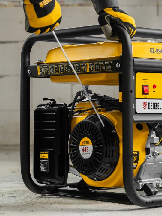 Generator DENZEL GE-8900, benzinli, 8,5 kVt, 230 V, qo‘lda ishga tushirish, 94639