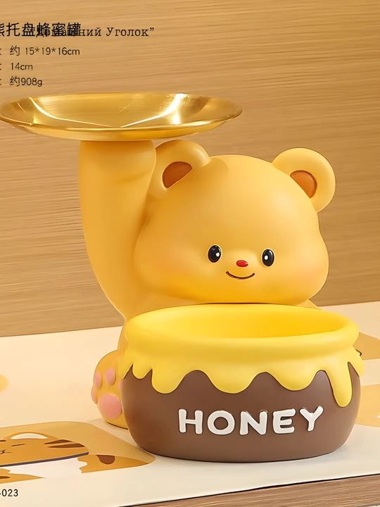 Органайзер мишка с подносом и банкой "HONEY"