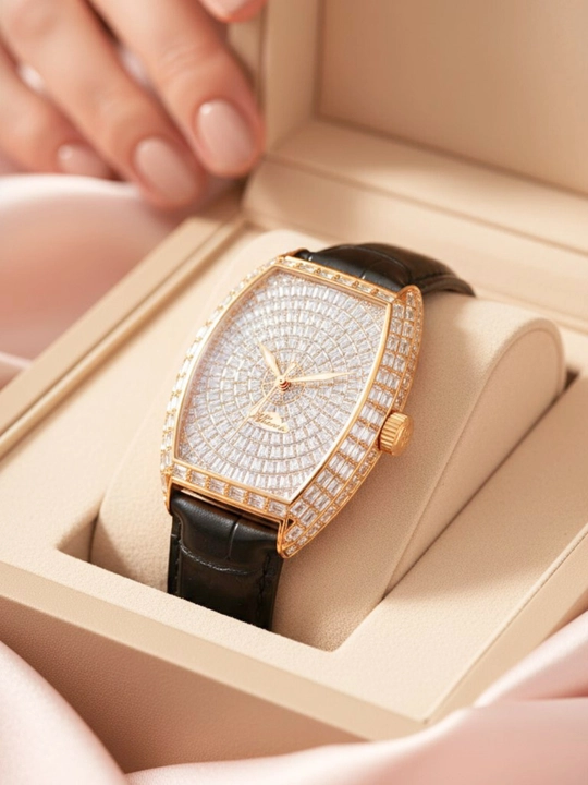 Franck Muller ayollar soati   hashamatli kvarts qo‘l soati, nafislik va joziba ramzi