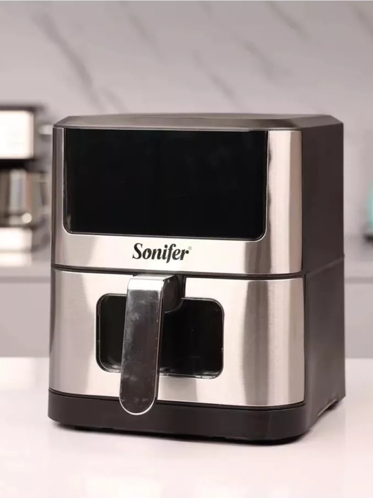 Aerogrill Sonifer SF-1018, 6 L — sensorli boshqaruv, sog‘lom pishirish uchun elektr fritoz