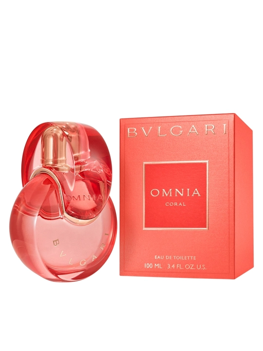 Bvlgari Omnia Coral Eau de Toilette, 100 мл для женщин, фруктово-цветочный аромат, Италия - 