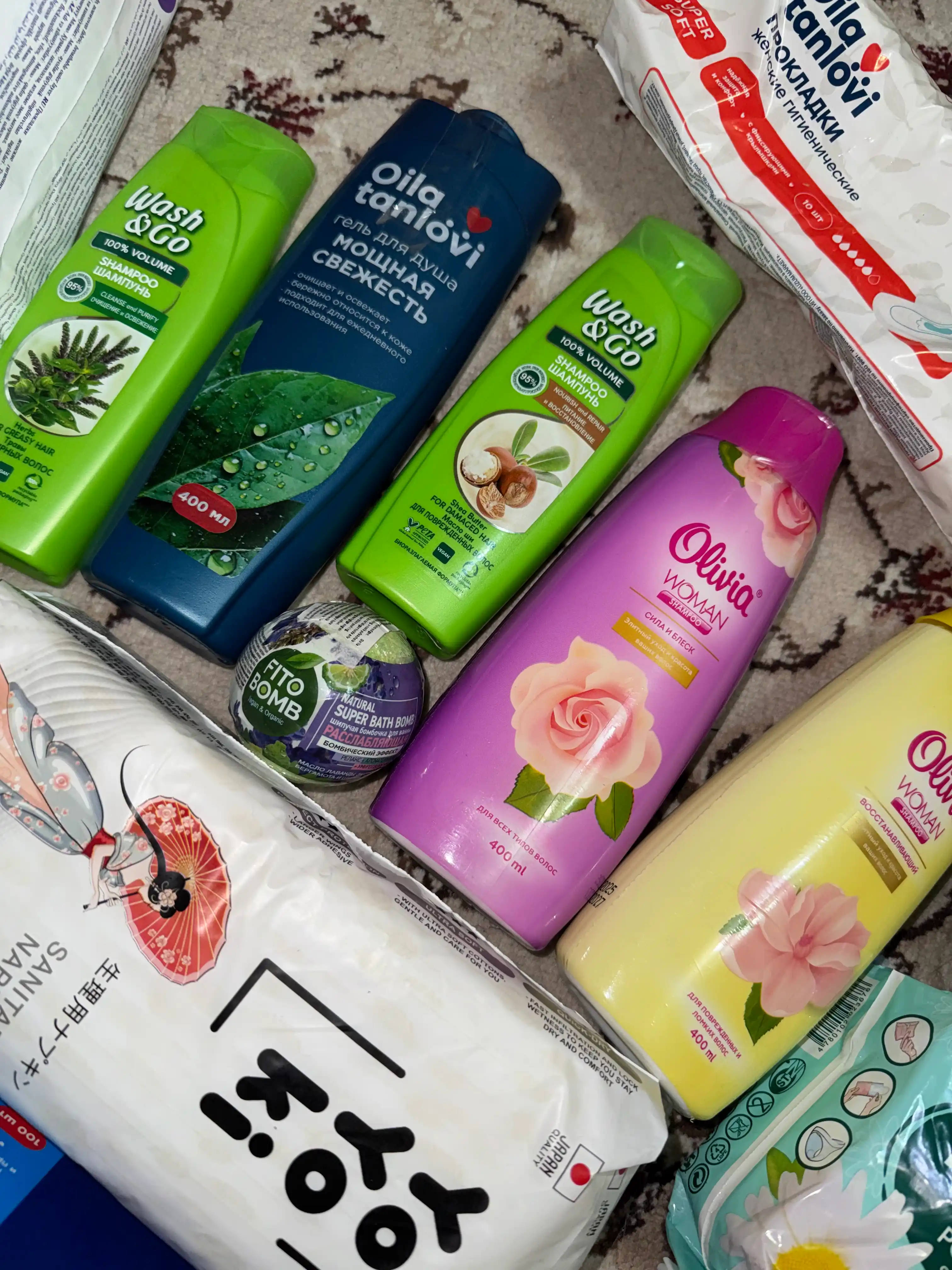 Шампунь для волос Wash & Go, экстракт лечебных трав для жирных волос, 180 мл