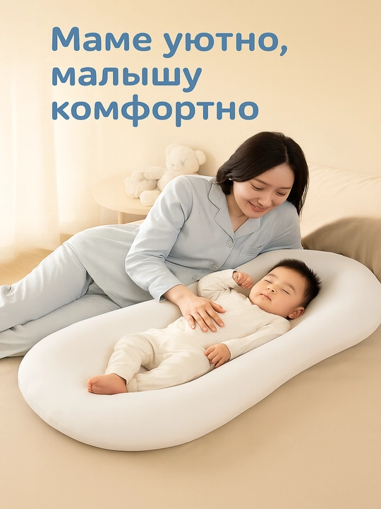 Kokon-gnëzdo "Ortopedik", ko‘chma, 0 dan 12 oygacha bo‘lgan bolalar uchun