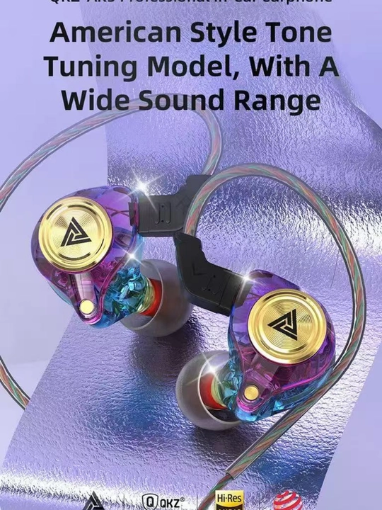 IEM simli minigarnituralar, musiqiy minigarnituralar, QKZ AK3 3.5 mm